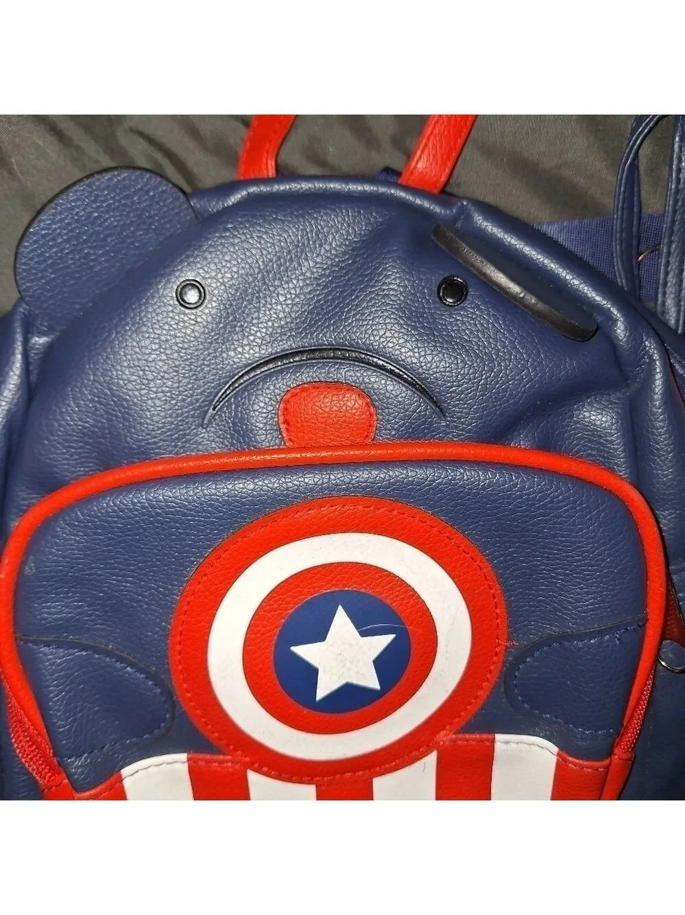 Captain America Bear Backpack with Coin Purse Small